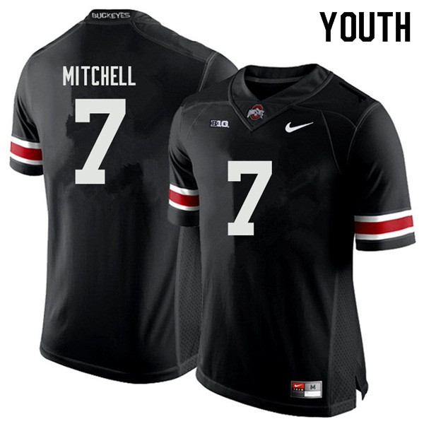 Ohio State Buckeyes Teradja Mitchell Youth #7 Black Authentic Stitched College Football Jersey